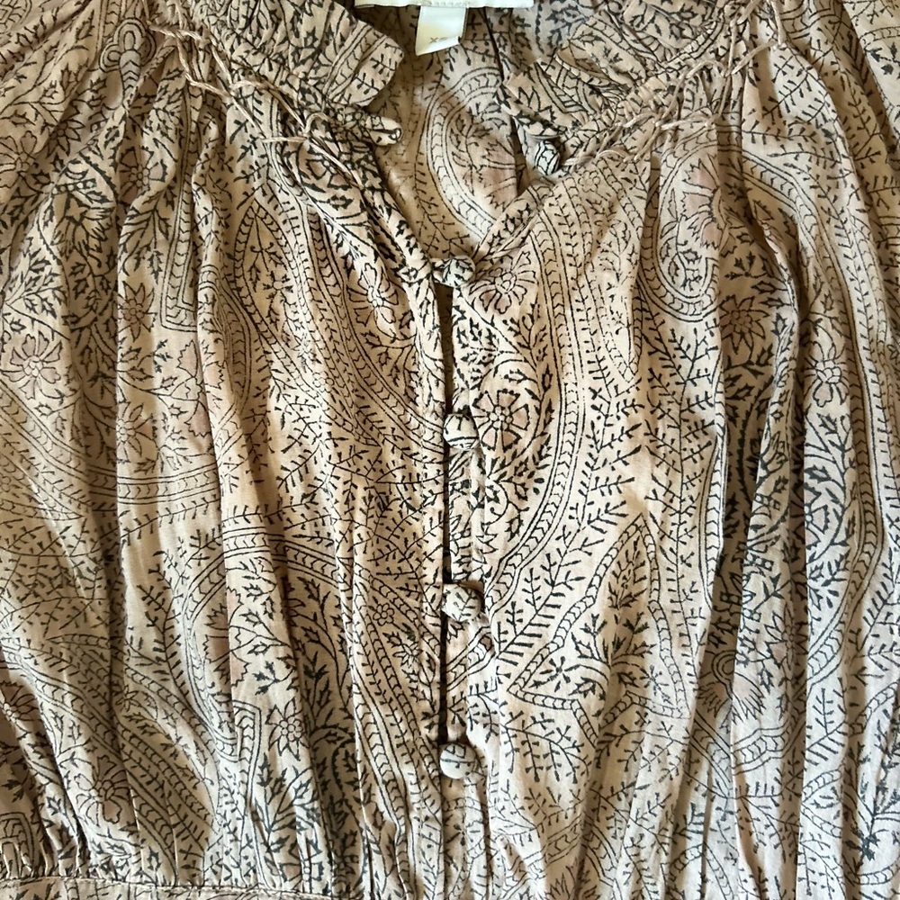 Cleobella Pink Midi Sundress with Bishop Sleeves - Picture 5 of 12